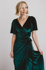 Fabric Swatch - Meghan Velvet | Emerald - Baltic Born