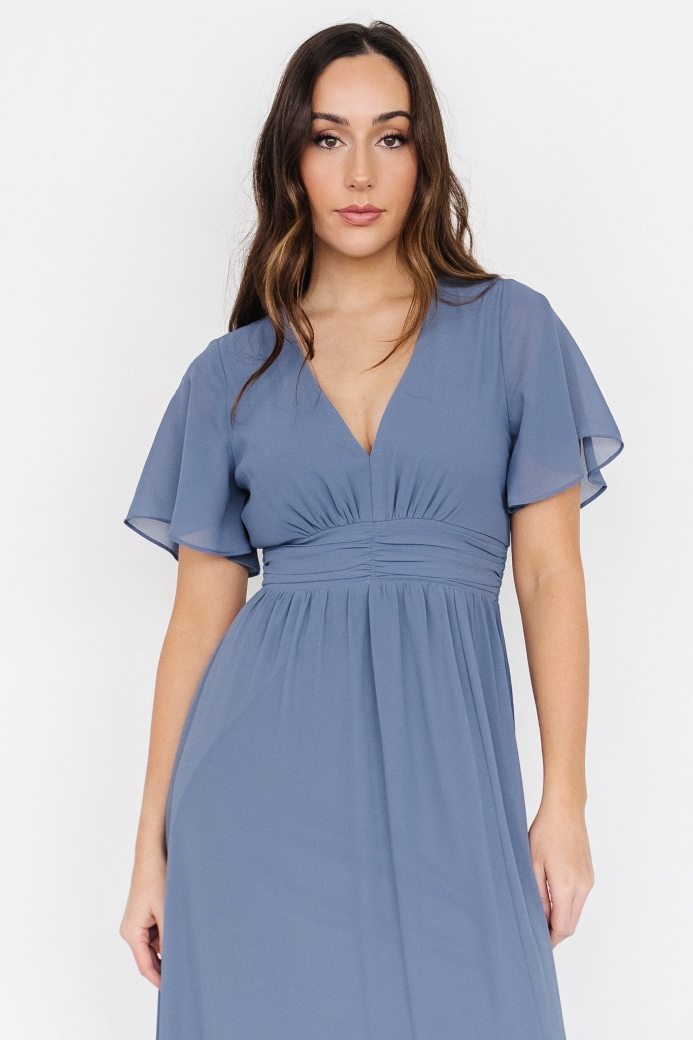 Fabric Swatch - Ramona Chiffon | Whisper Blue - Baltic Born