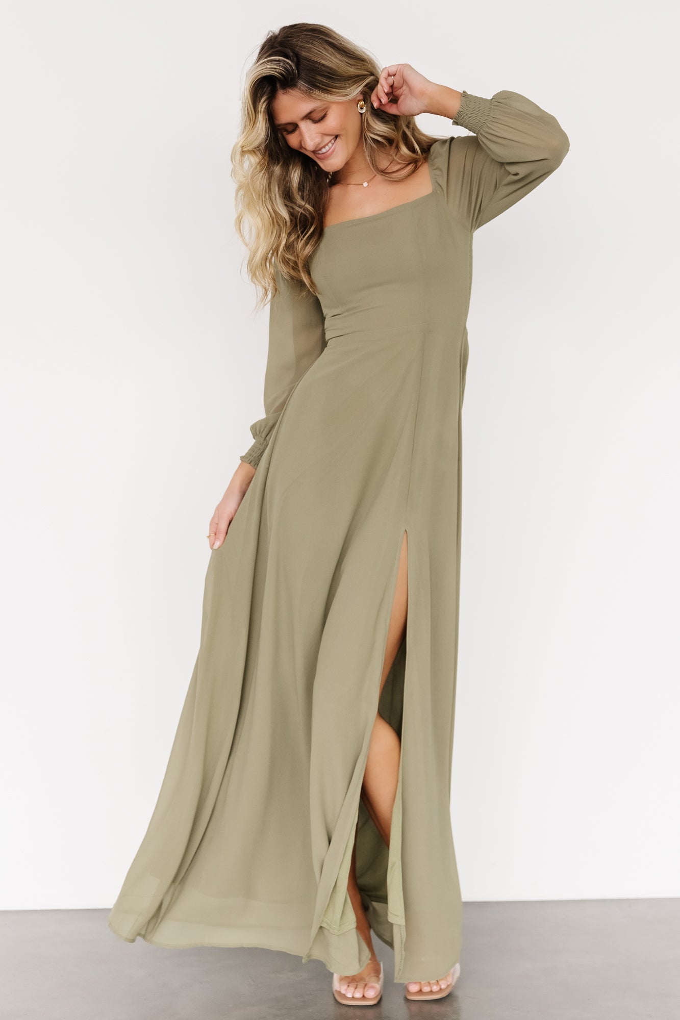 Giselle Maxi Dress | Dusty Olive - Baltic Born