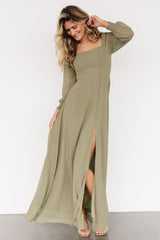 Giselle Maxi Dress | Dusty Olive - Baltic Born