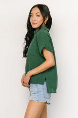 Hammond Short Sleeve Top | Dark Green - Baltic Born