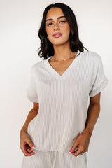 Hayes Top + Shorts Set | Gray Stripe - Baltic Born