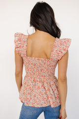 Ida Peplum Top | Pink Multi Floral - Baltic Born