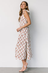 Isla Tank Dress | Off White + Red Floral - Baltic Born