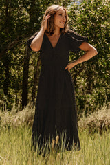 Jackie Eyelet Maxi Dress | Black - Baltic Born