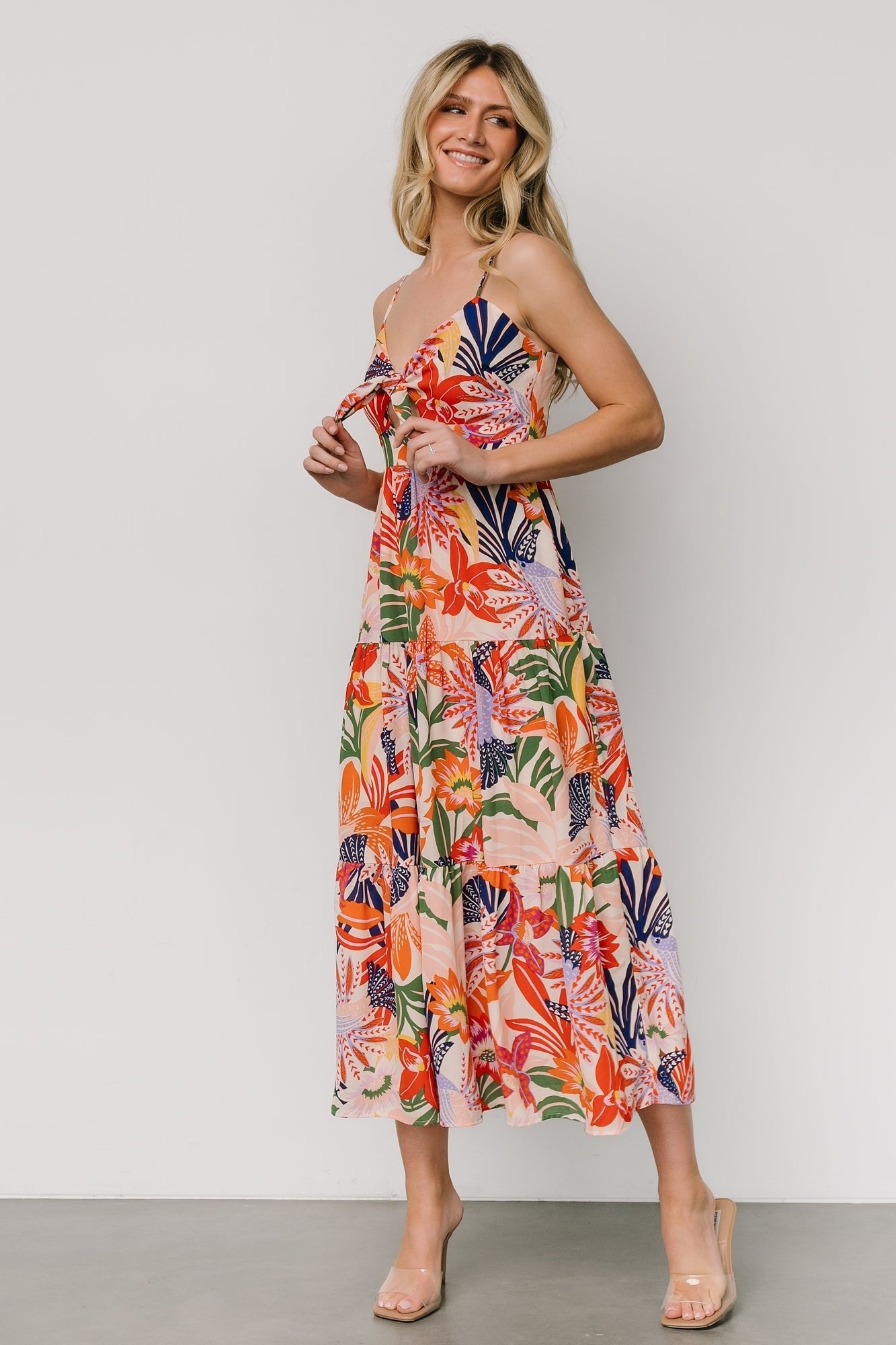 Jaide Midi Dress | Multi Print - Baltic Born