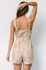 Jamie Romper | Green + Pink Floral - Baltic Born