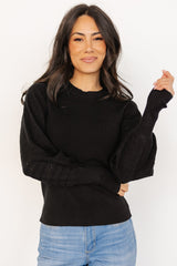 Jens Sweater Top | Black - Baltic Born