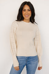 Jens Sweater Top | Cream - Baltic Born
