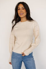Jens Sweater Top | Cream - Baltic Born