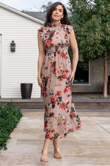 Kearny Ruffle Maxi Dress | Blush + Vintage Floral - Baltic Born