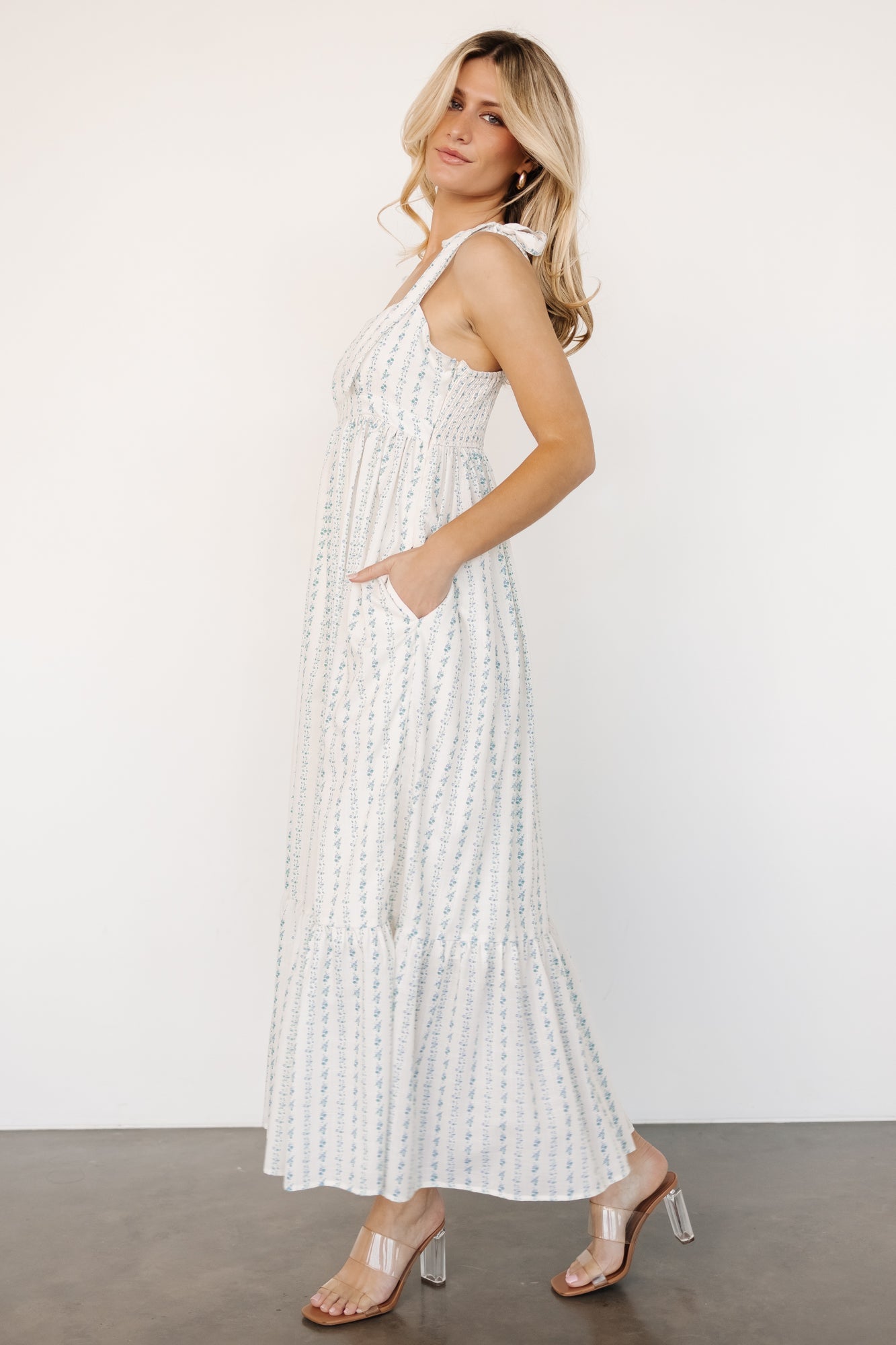 Kennie Maxi Dress | Cream Multi Floral - Baltic Born