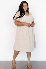 Keri Gathered Dress | Light Taupe - Baltic Born