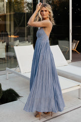 Korley Maxi Dress | Blue Stripe - Baltic Born