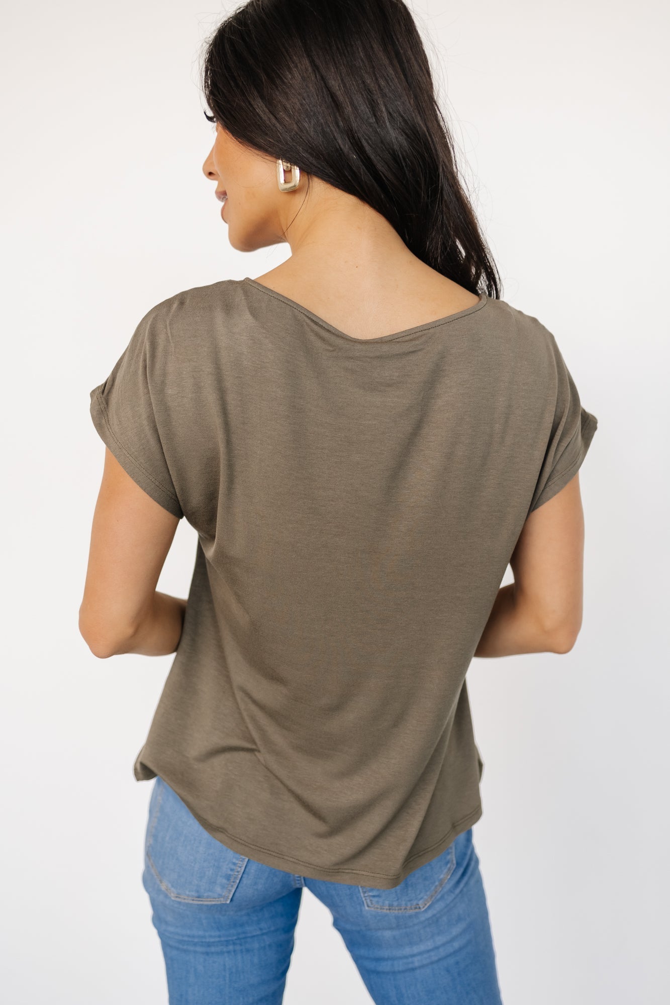 Leonie Satin Top | Olive - Baltic Born