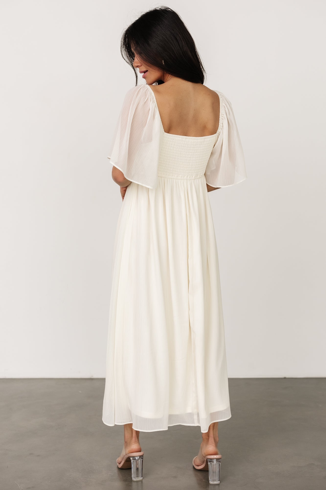 Lilith Applique Midi Dress | Cream - Baltic Born