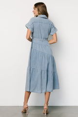 Logan Button Up Dress | Denim - Baltic Born