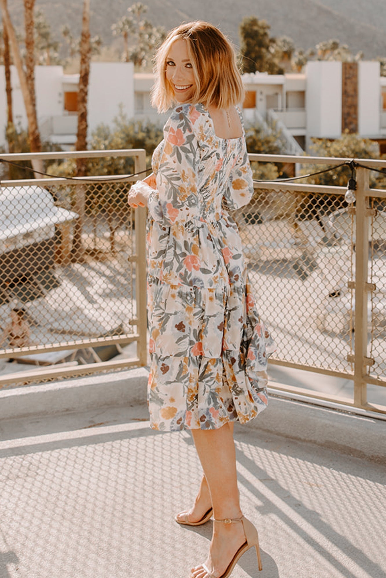 Marta Smocked Midi Dress | Multi Floral - Baltic Born