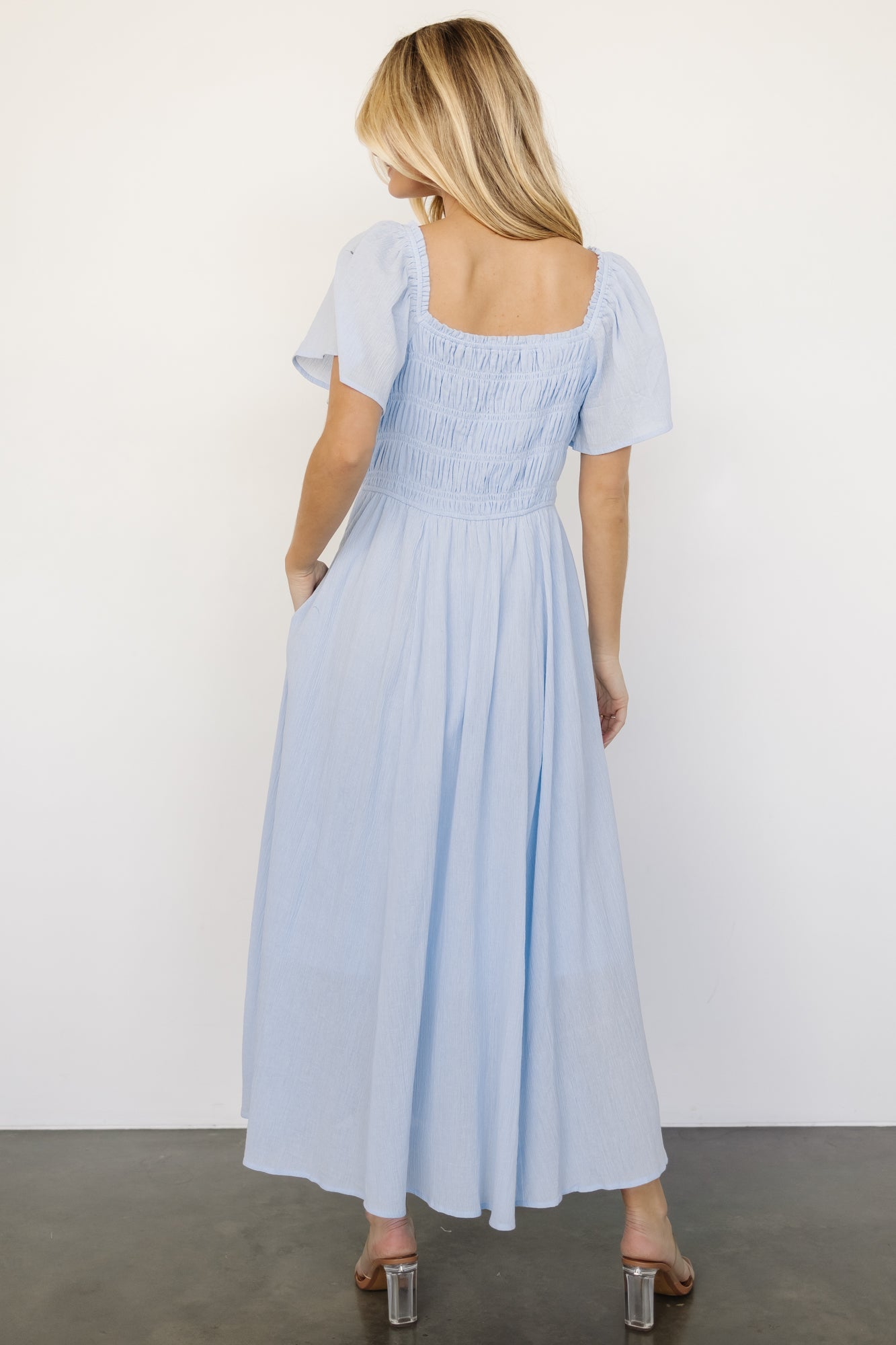 McKay Maxi Dress | Light Blue - Baltic Born