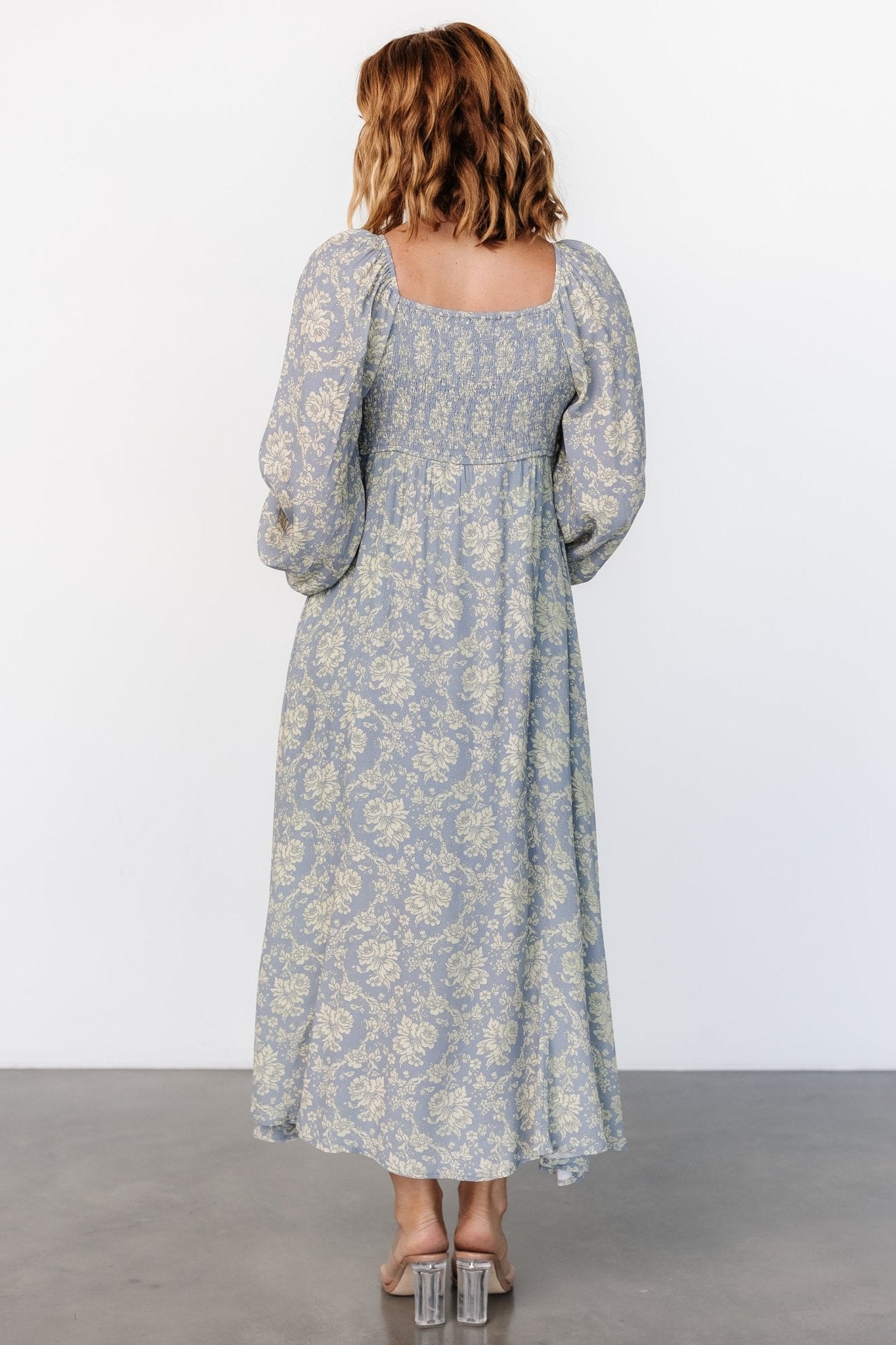 McKinney Dress | Blue + Vintage Cream Floral - Baltic Born