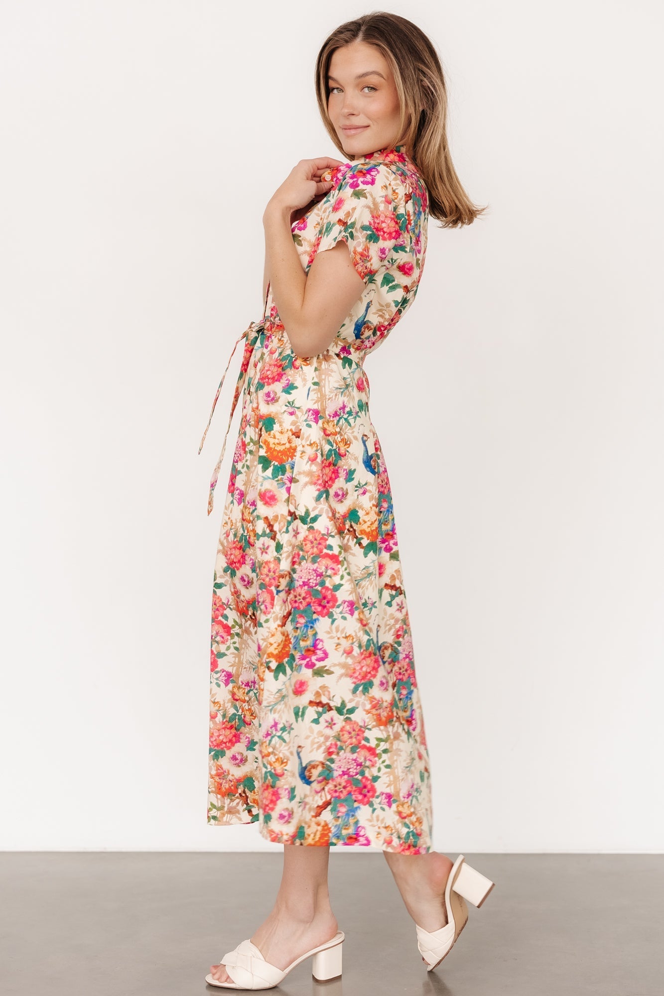 Melia Midi Dress | Multi Print - Baltic Born