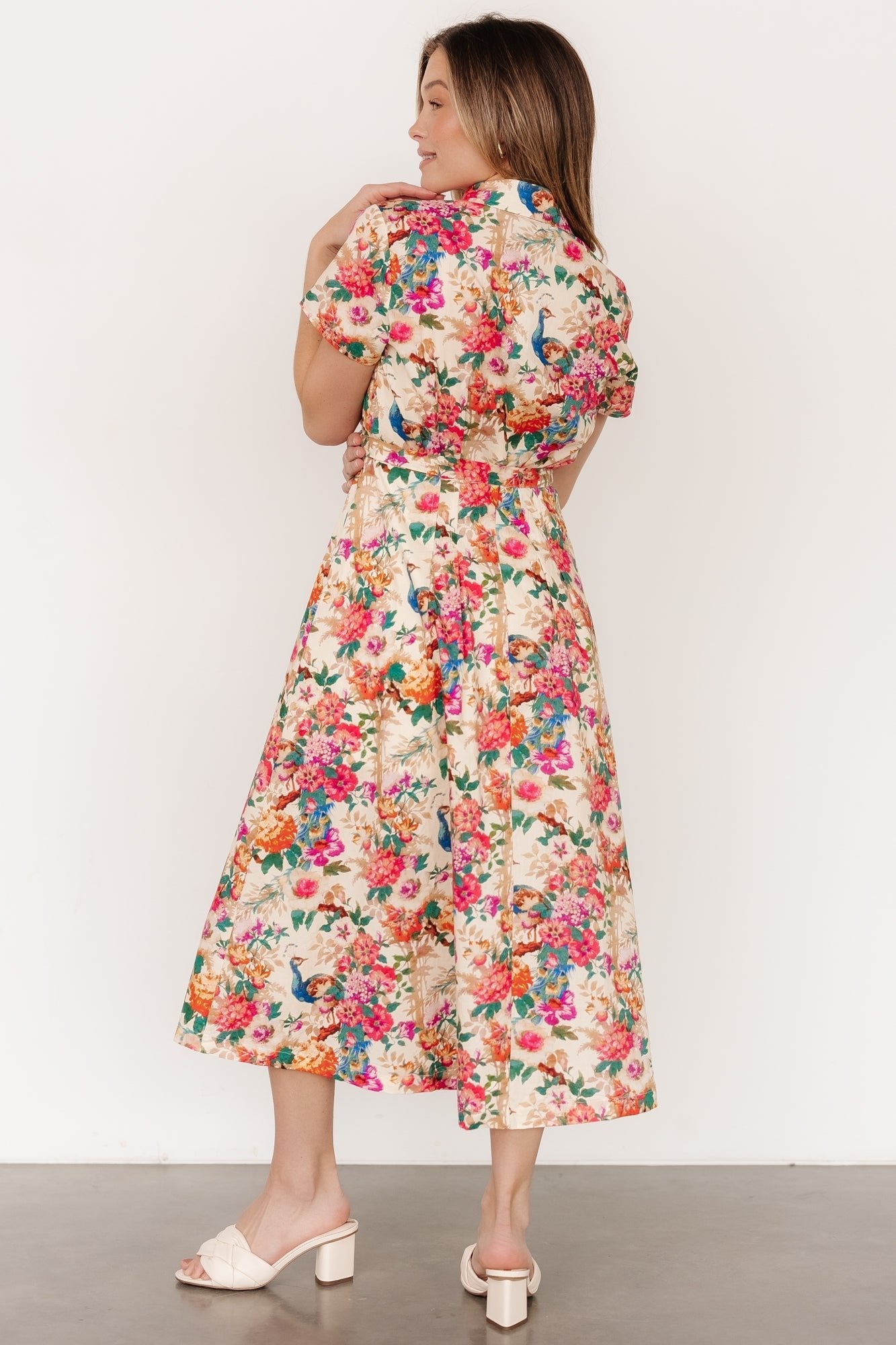 Melia Midi Dress | Multi Print - Baltic Born