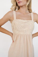 Mia Tie Back Dress | Natural - Baltic Born