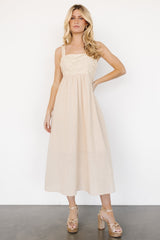 Mia Tie Back Dress | Natural - Baltic Born