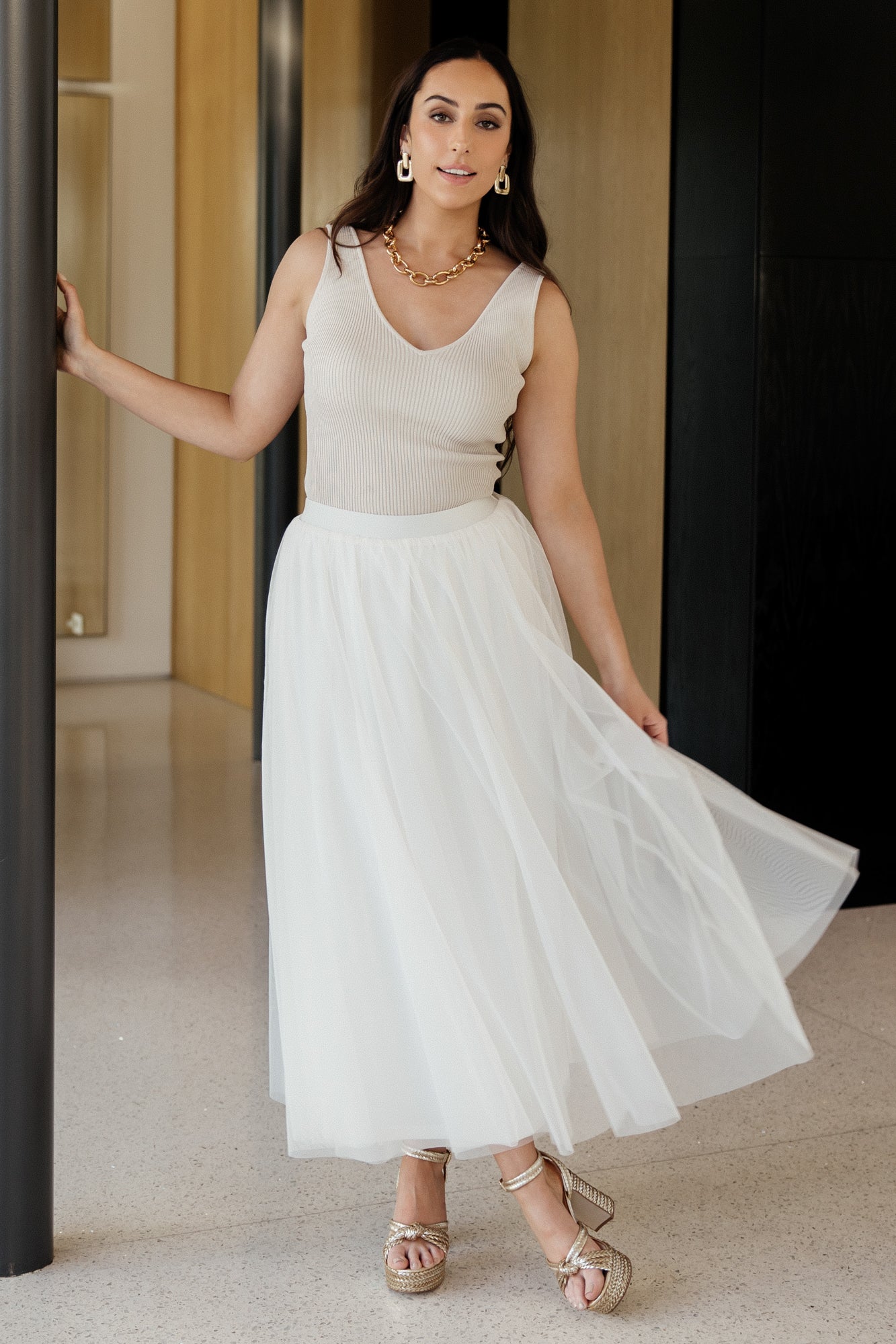 Mila Tulle Skirt | Cream - Baltic Born