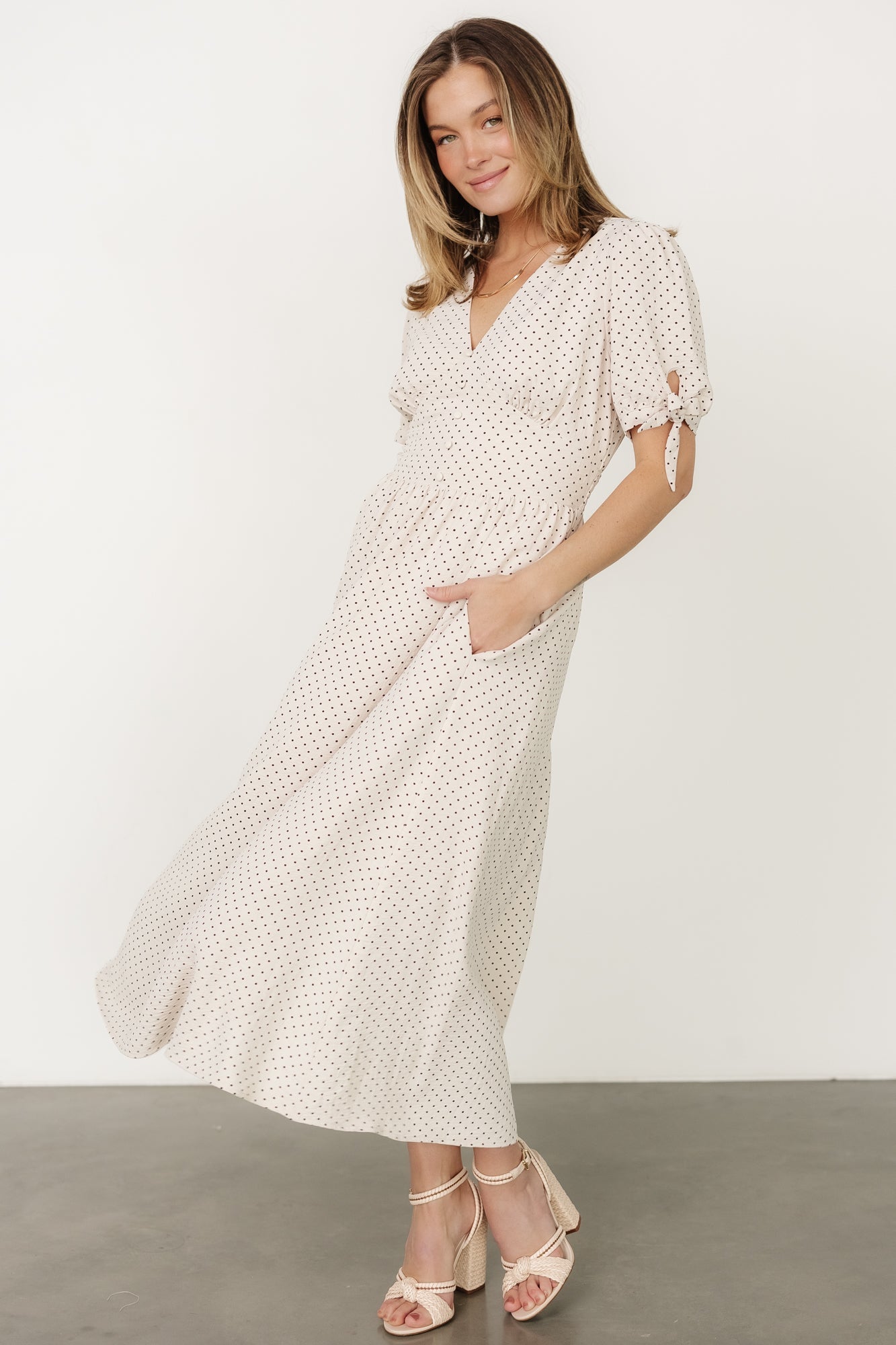 Millar Midi Dress | Natural + Black - Baltic Born