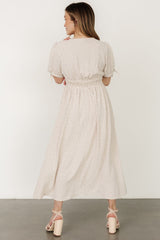 Millar Midi Dress | Natural + Black - Baltic Born