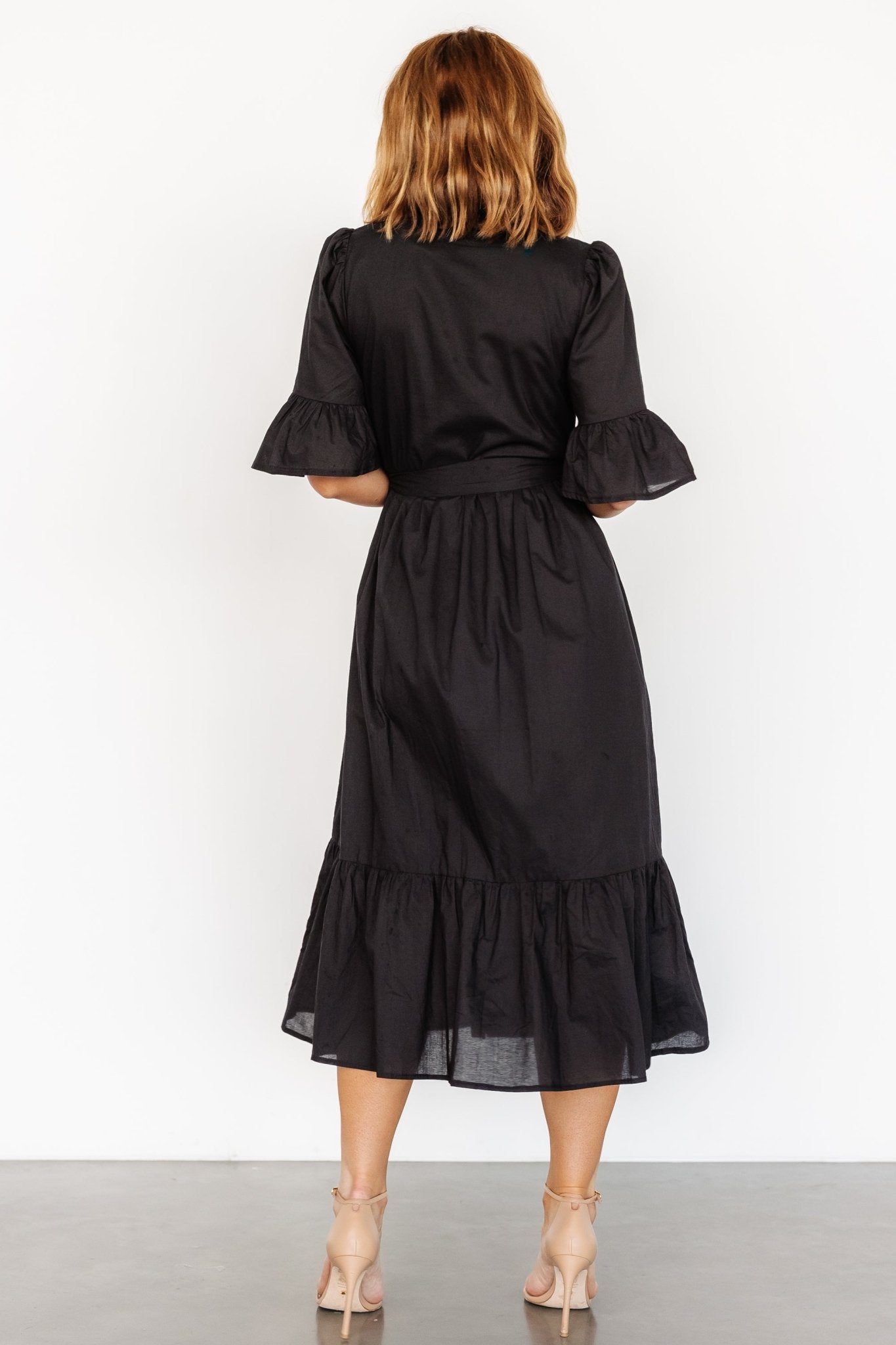 Mirielle Midi Dress | Black - Baltic Born