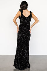 Monroe Sequin Gown | Black - Baltic Born