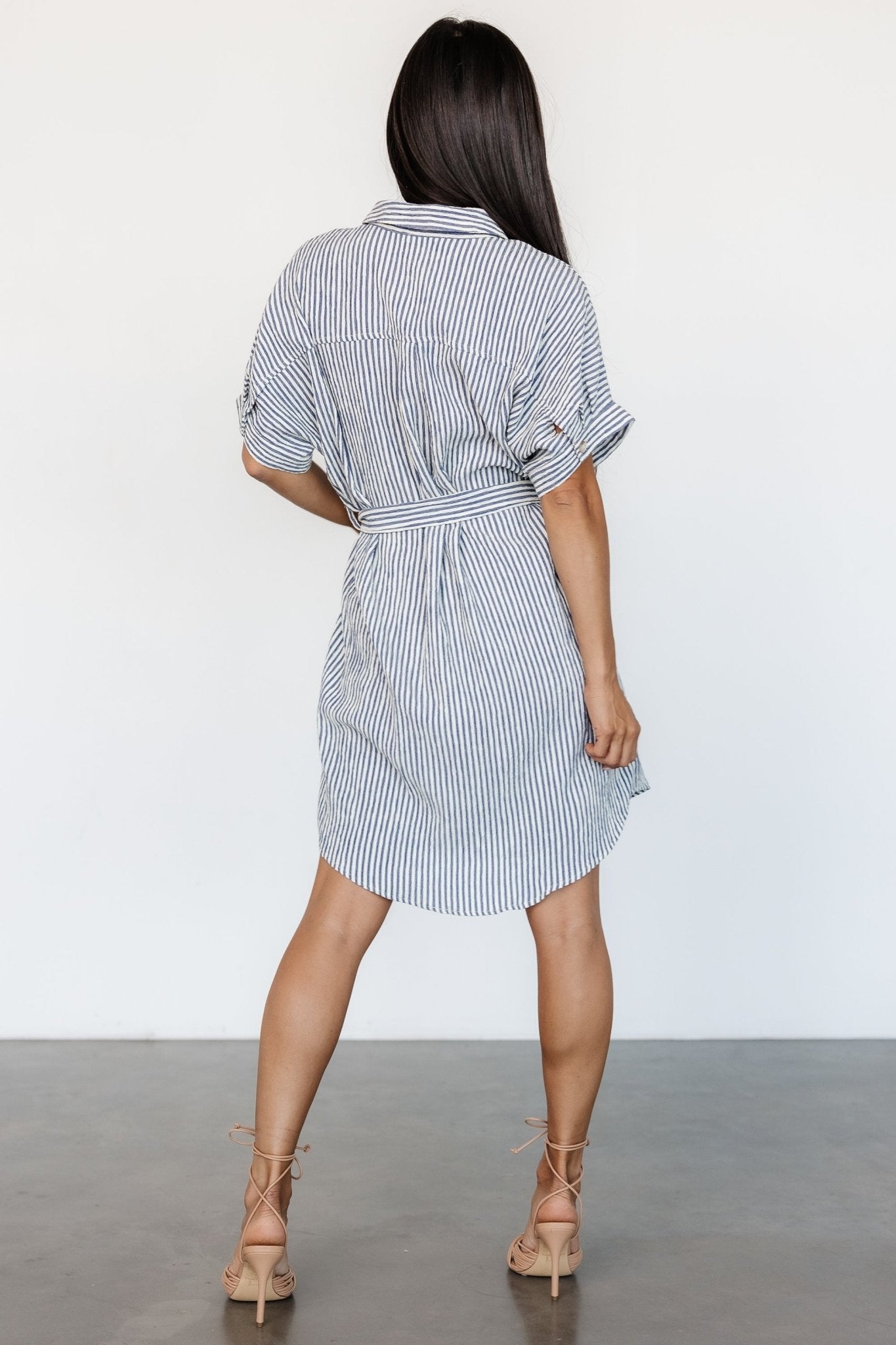 Nautical Shirt Dress | Blue Stripe - Baltic Born