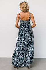 Oceanside Maxi Dress | Navy Print - Baltic Born