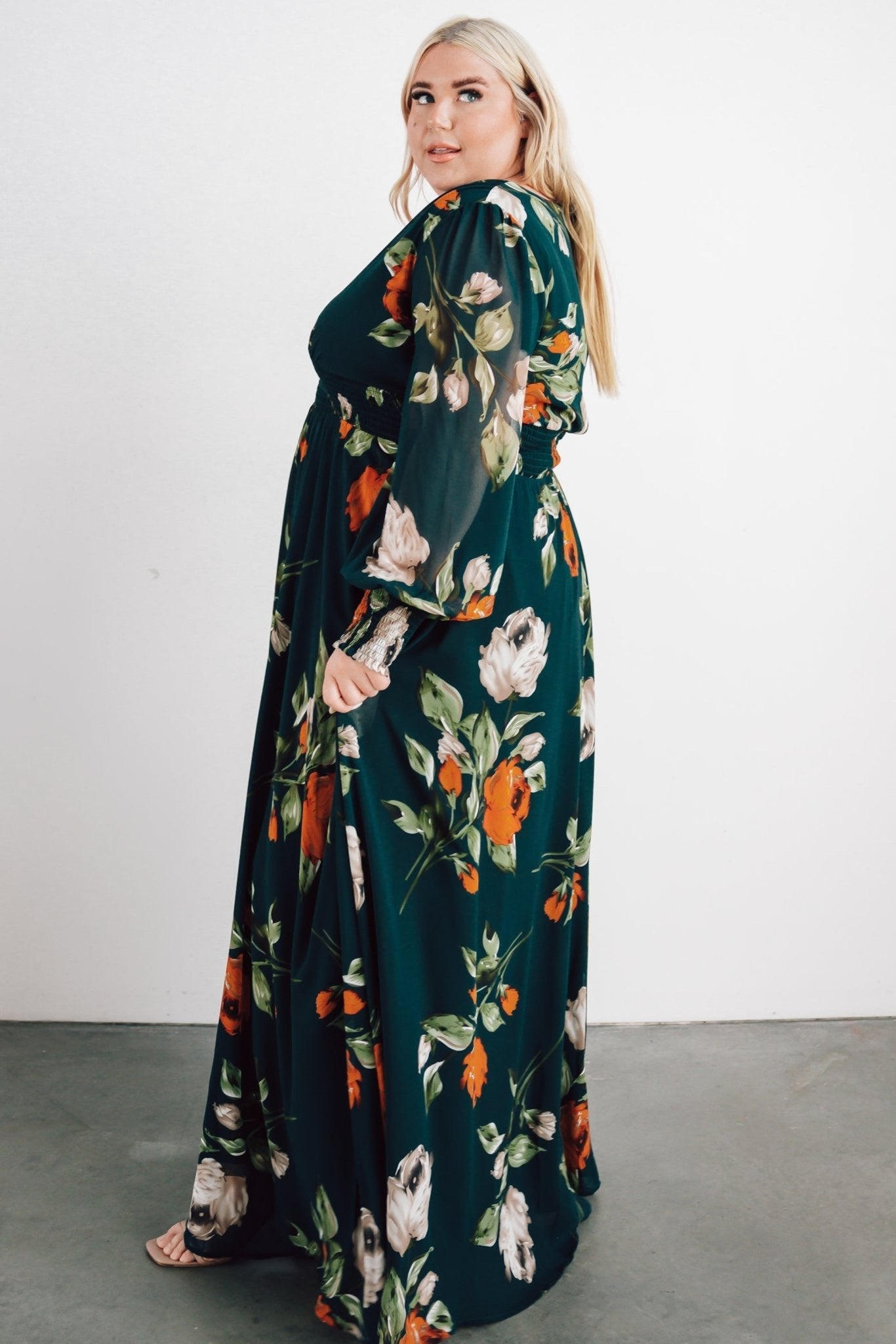 Olivia Maxi Dress | Deep Topaz Floral - Baltic Born