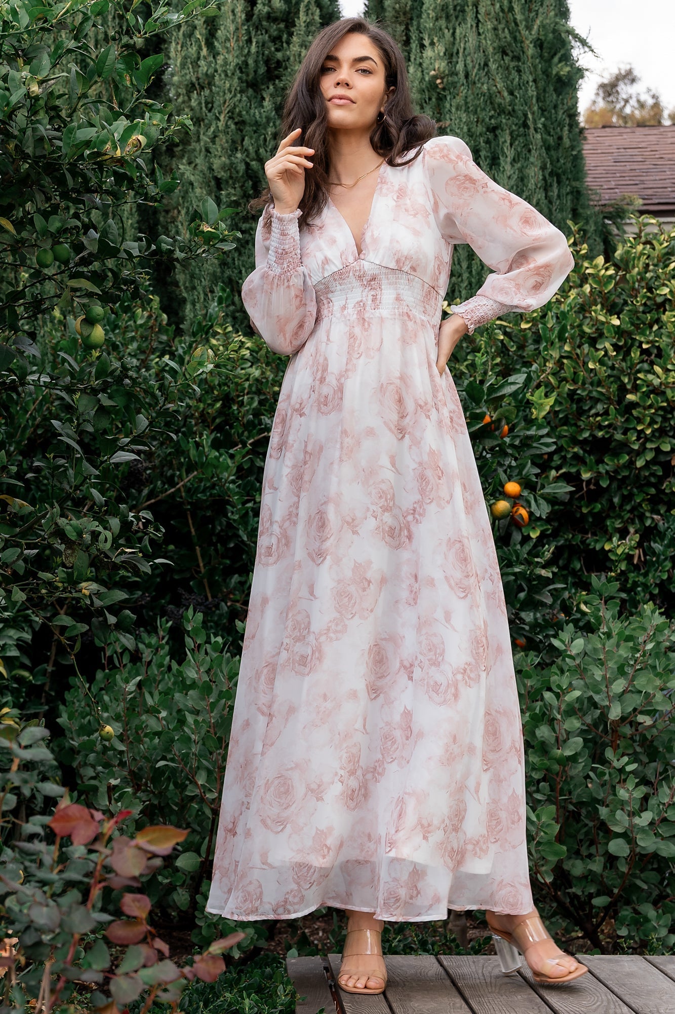 Olivia Maxi Dress | Pink Floral - Baltic Born