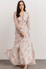 Olivia Maxi Dress | Pink Floral - Baltic Born