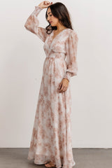 Olivia Maxi Dress | Pink Floral - Baltic Born