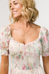 Piper Eyelet Midi Dress | Vintage Floral - Baltic Born