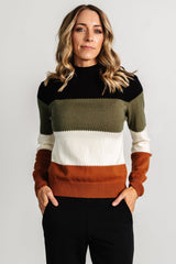 Porter Color Block Sweater | Black Multi - Baltic Born