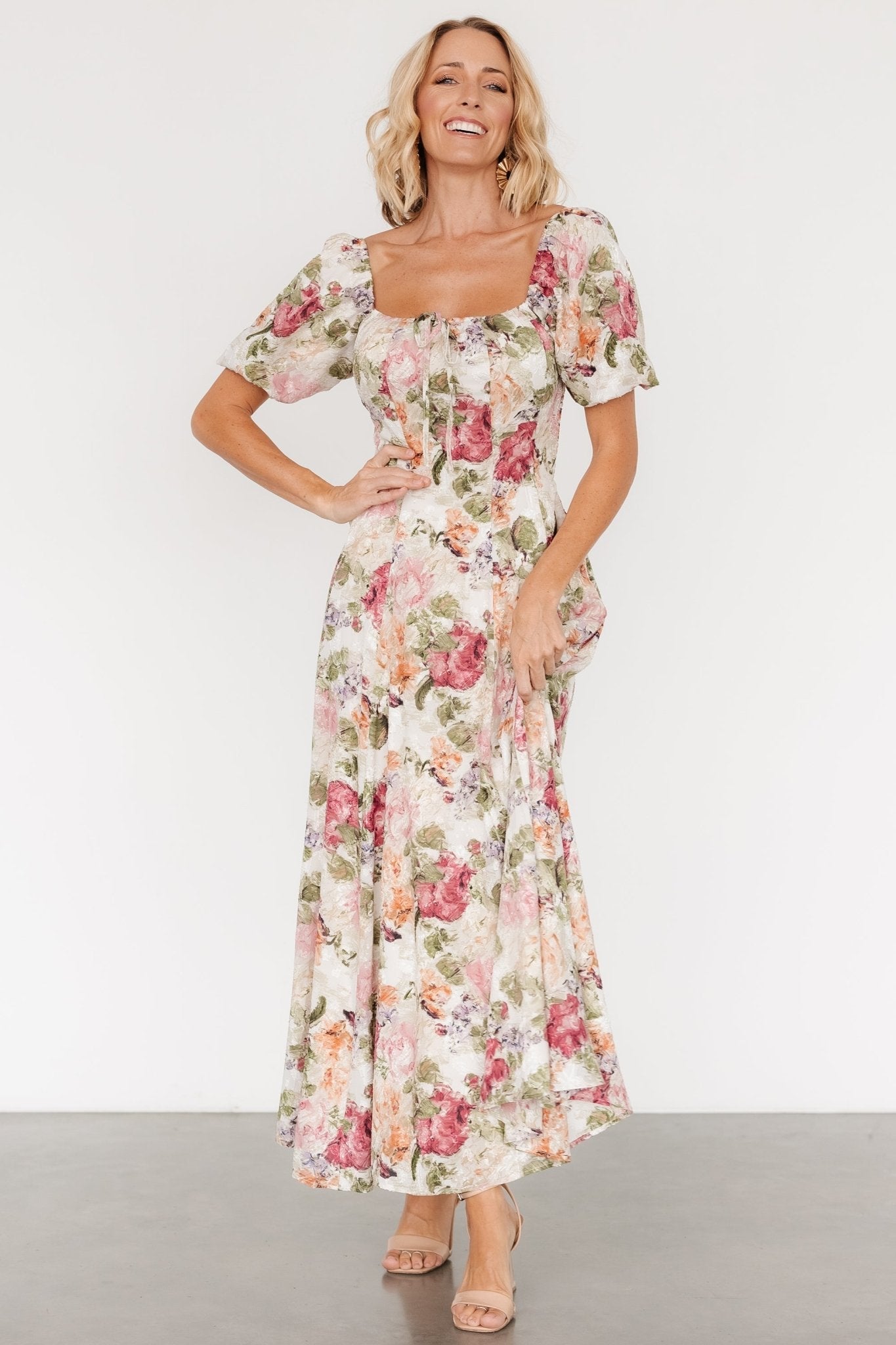 Raelynn Maxi Dress | Vintage Floral - Baltic Born