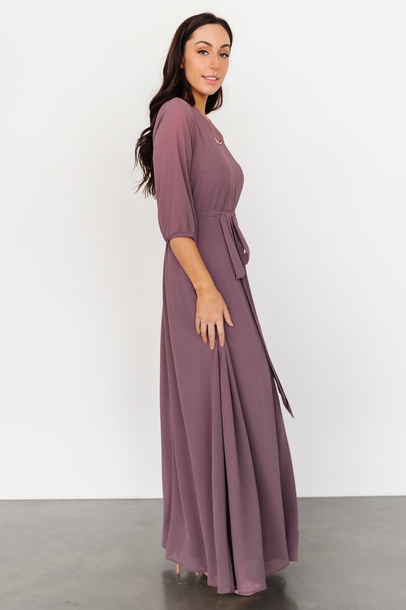 Rebecca Maxi Dress | Vintage Plum - Baltic Born