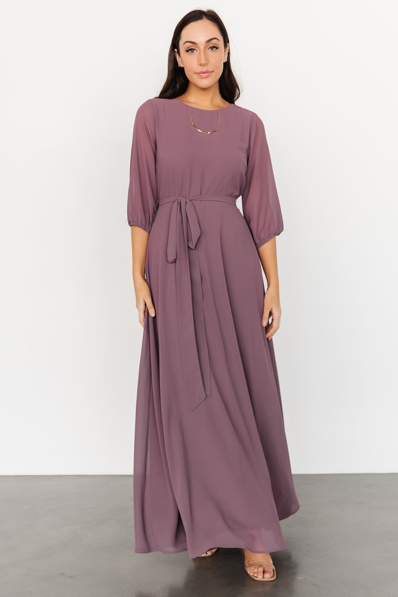 Rebecca Maxi Dress | Vintage Plum - Baltic Born