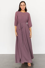 Rebecca Maxi Dress | Vintage Plum - Baltic Born