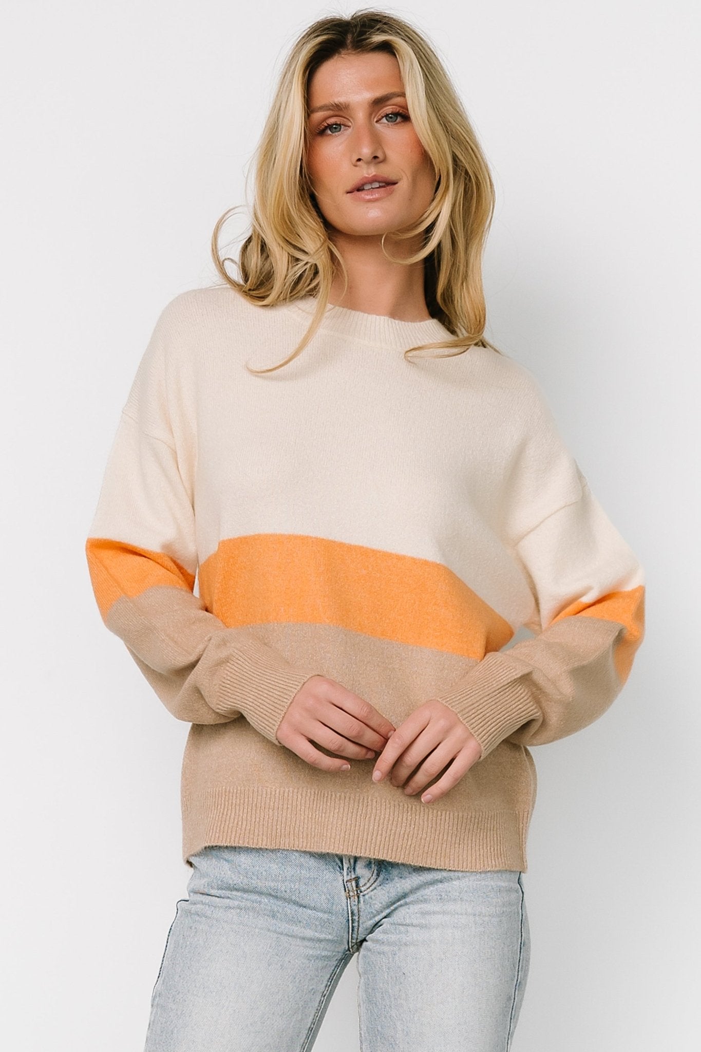 Rooney Sweater | Cream + Oatmeal - Baltic Born