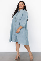 Sari Babydoll Dress | Chambray - Baltic Born