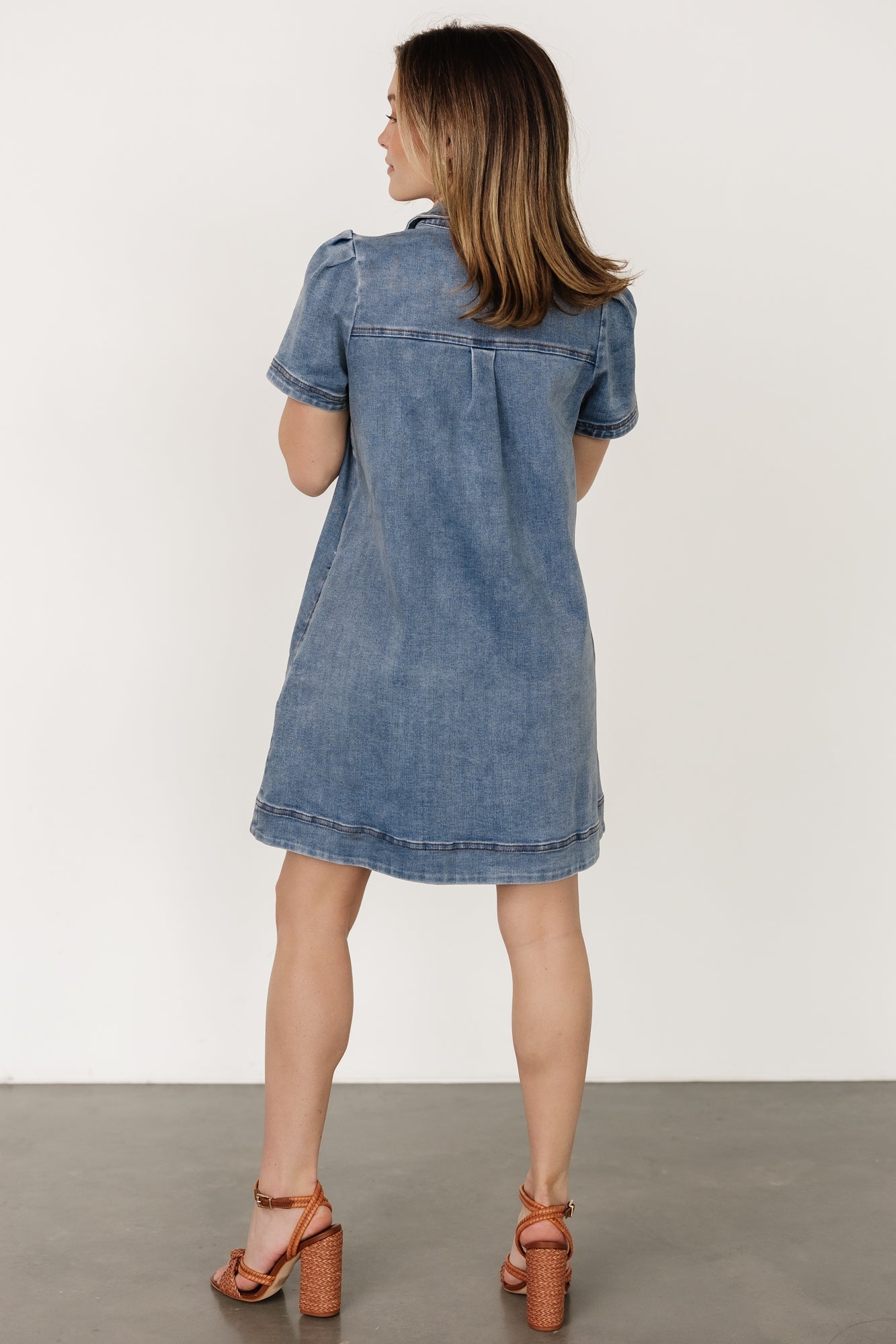 Saylor Short Dress | Denim - Baltic Born