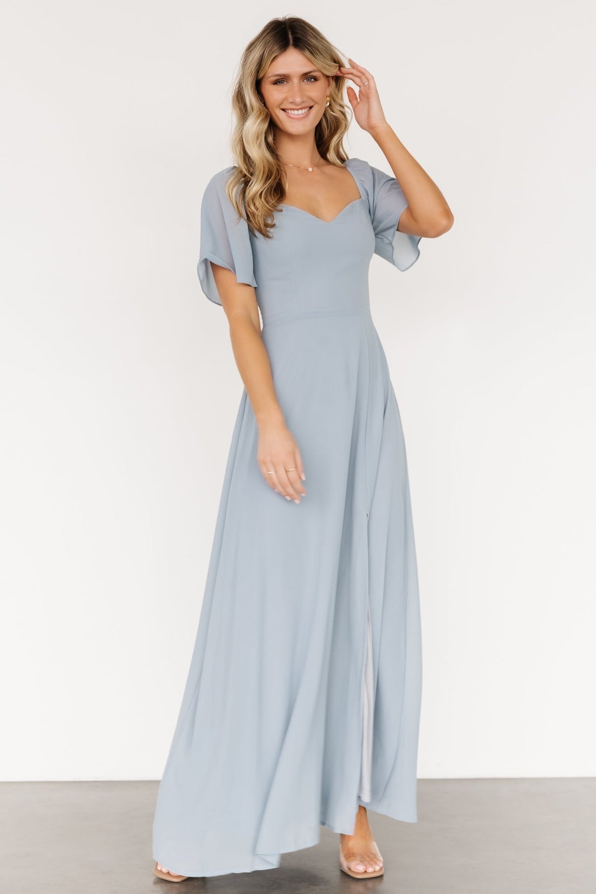 Sierra Sweetheart Maxi Dress | Light Blue - Baltic Born