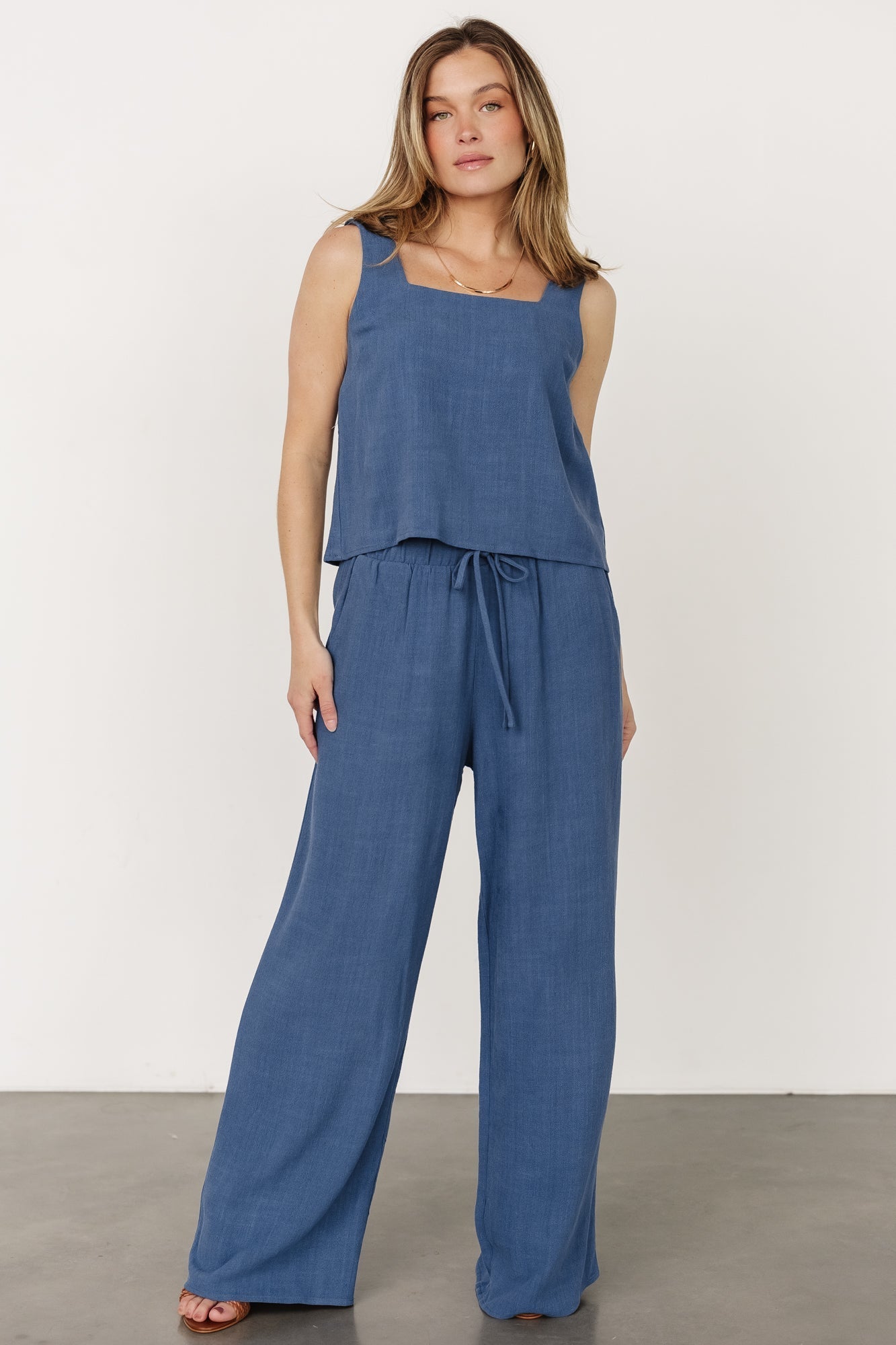 Sparrow Tank + Pants Set | Deep Blue - Baltic Born